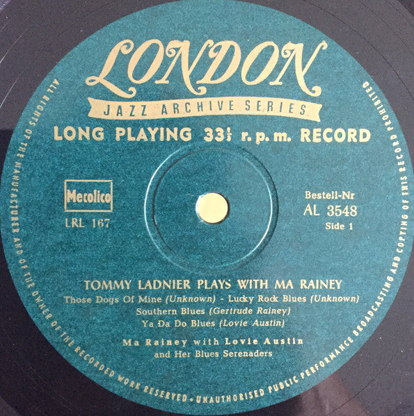 Tommy Ladnier – The Blues With Ma Rainey And Edmonia Henderson, image 3