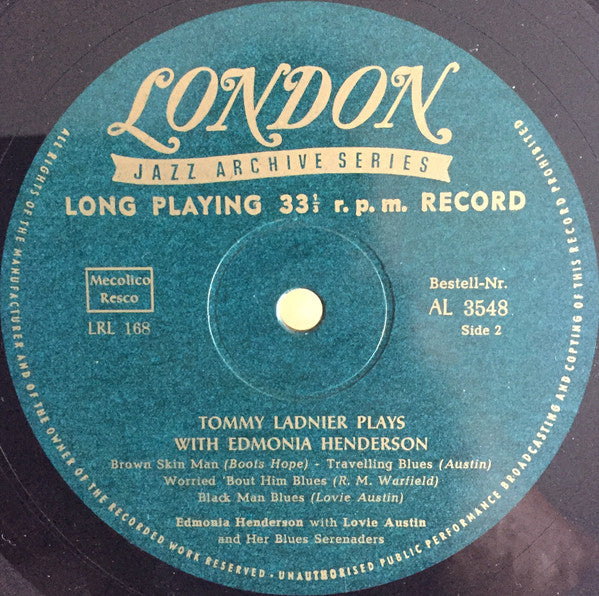 Tommy Ladnier – The Blues With Ma Rainey And Edmonia Henderson, image 4