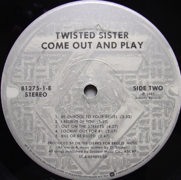 Twisted Sister – Come Out And Play, image 5
