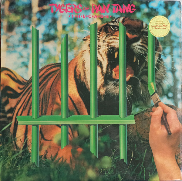 Front cover of Tygers Of Pan Tang – The Cage, MCA Records, UK, 1982
