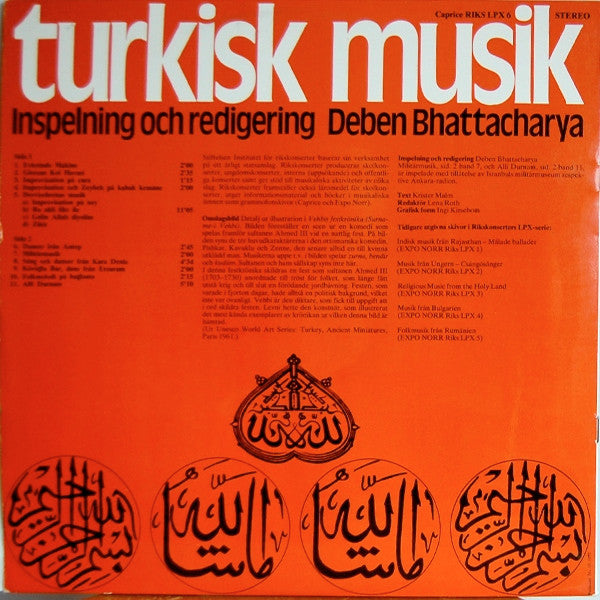 Various – Turkisk Musik, image 2