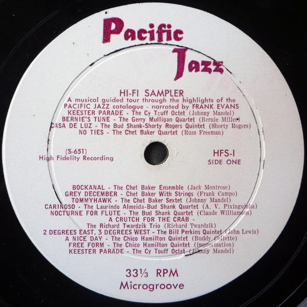 Various – Assorted Flavors Of Pacific Jazz - A Hi-Fi Sampler, image 3