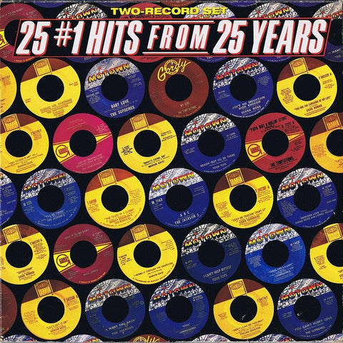 Front cover of Various – 25 #1 Hits From 25 Years, Motown, Germany, 1983