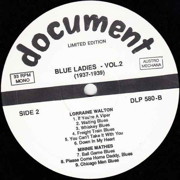 Various – Blue Ladies - Vol.2 (1937-1939), image 4