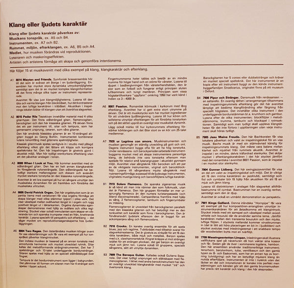 Various – Testskiva 2 (Klang), image 4