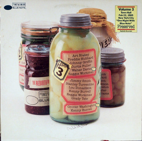 Front cover of Various – One Night With Blue Note Volume 3, Blue Note, US, 1985
