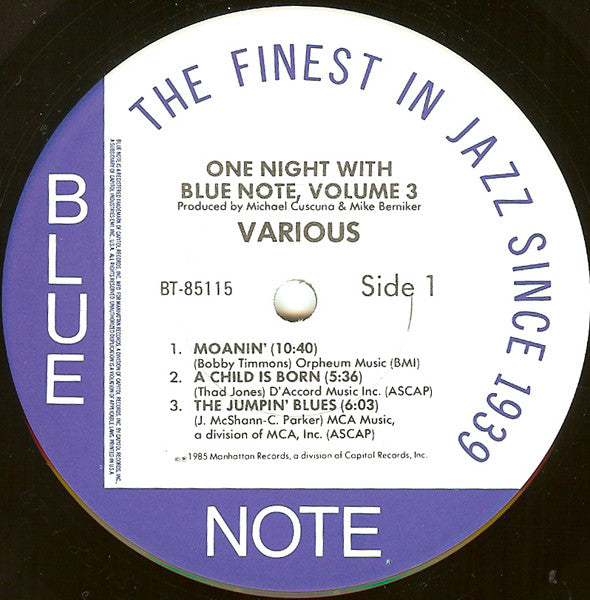 Various – One Night With Blue Note Volume 3, image 3