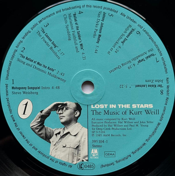 Various – Lost In The Stars (The Music Of Kurt Weill), image 3