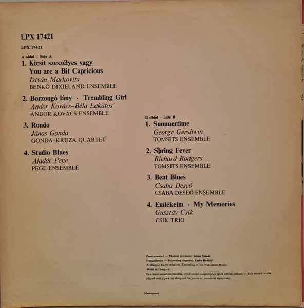 Various – Modern Jazz Anthology IX., image 2