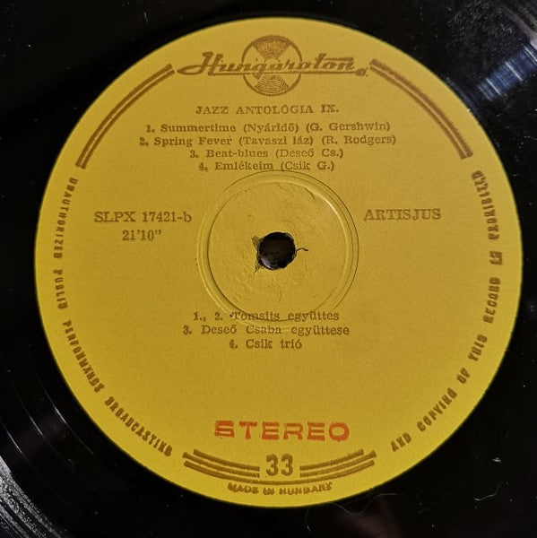 Various – Modern Jazz Anthology IX., image 4