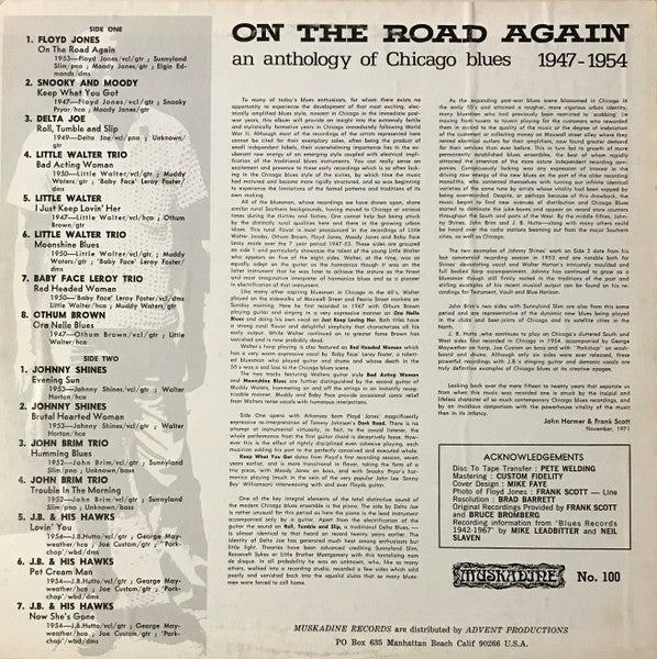 Various – On The Road Again An Anthology Of Chicago Blues 1947-1954, image 2