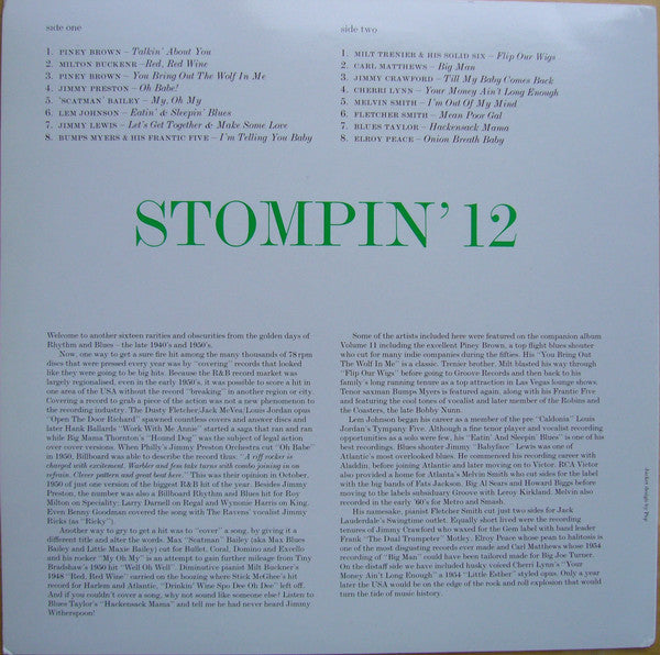 Various – Stompin' Volume 12 - Special Blues Shouters Issue, image 2