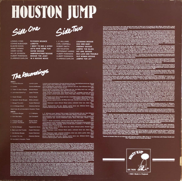 Various – Houston Jump (1946-51 Rhythm & Blues From Texas), image 2