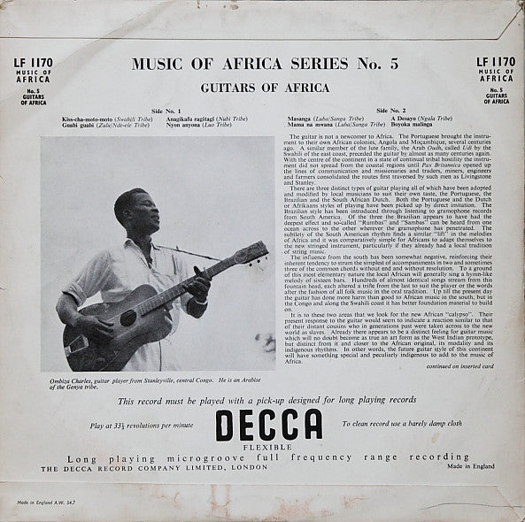 Various – Music Of Africa Series No. 5. The Guitars Of Africa, image 2
