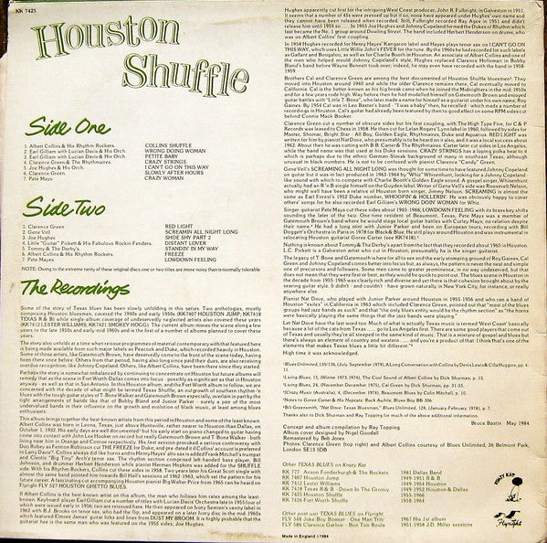 Various – Houston Shuffle (Texas R&B 1955-1966), image 2