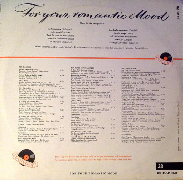 Various – For Your Romantic Mood, image 2