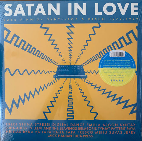 Front cover of Various – Satan In Love – Rare Finnish Synth-Pop & Disco 1979-1992, Svart Records, Finland, 2022