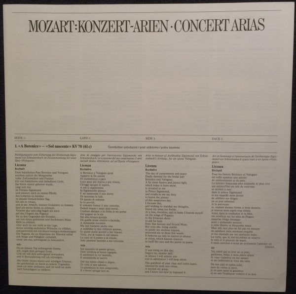 Mozart / Lucia Popp, Mozarteum-Orchester Salzburg, Leopold Hager – Konzert-Arien • Concert Arias, image 3