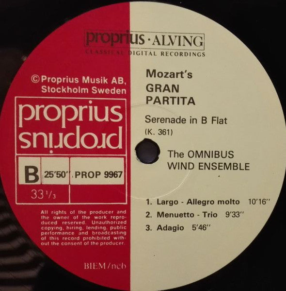 Mozart, Omnibus Wind Ensemble – Serenade For 13 Wind Instruments (KV 361 Gran Partita), image 4