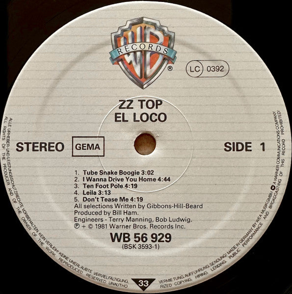 ZZ Top – El Loco, image 3