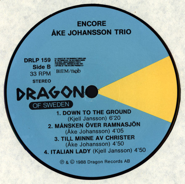 Åke Johansson Trio – Encore, image 4