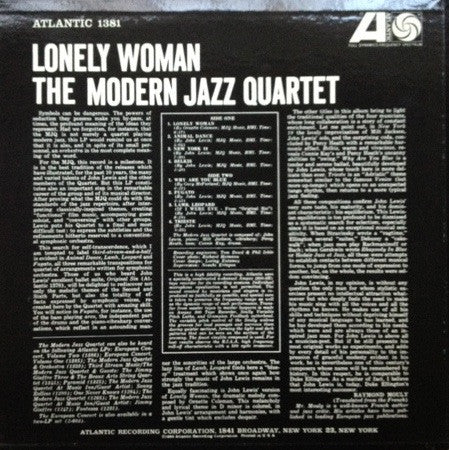The Modern Jazz Quartet – Lonely Woman, image 2
