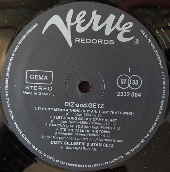 Stan Getz & Dizzy Gillespie – Diz And Getz, image 4
