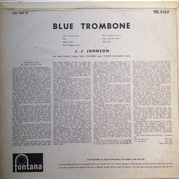 J.J. Johnson – Blue Trombone, image 2