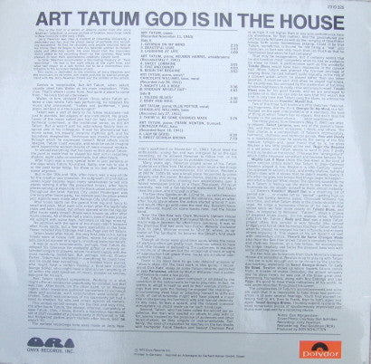 Art Tatum – God Is In The House, image 2