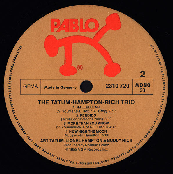 The Tatum • Hampton • Rich Trio – The Tatum • Hampton • Rich Trio, image 4