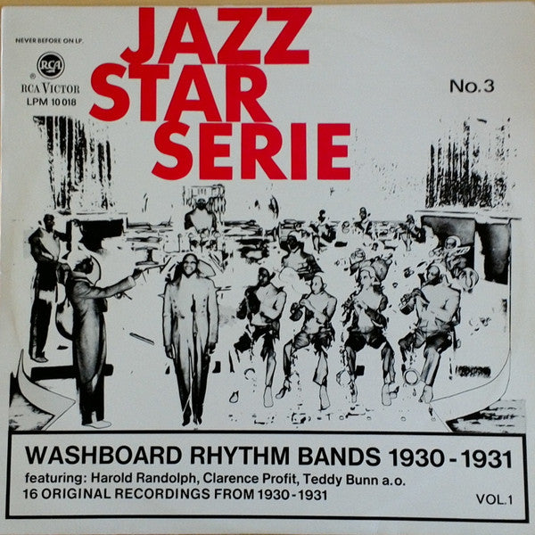 Front cover of The Washboard Serenaders, Five Rhythm Kings, Washboard Rhythm Kings, The Rhythm Kings – Washboard Rhythm Bands 1930-1931 Vol. 1, RCA Victor, Germany