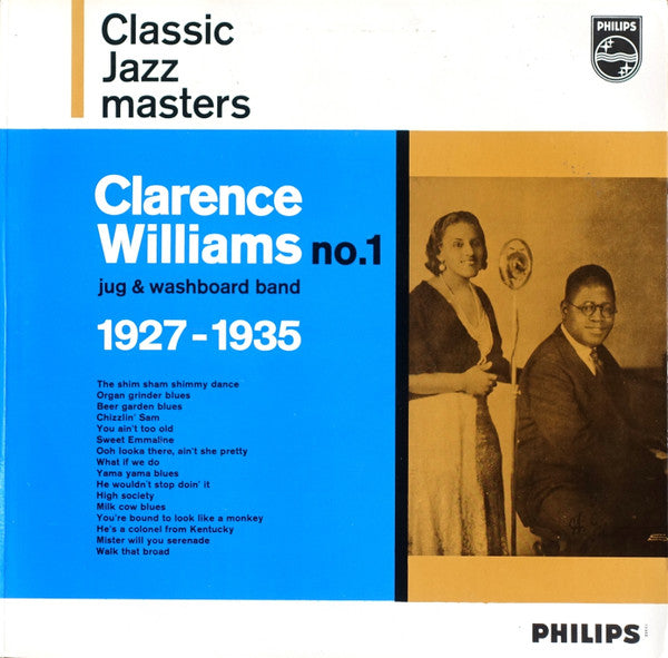 Front cover of Clarence Williams – No. 1 1927-1935 (Jug & Washboard Band), Philips, Netherlands