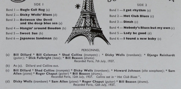 Dicky Wells And His Orchestra – Dicky Wells In Paris, image 5