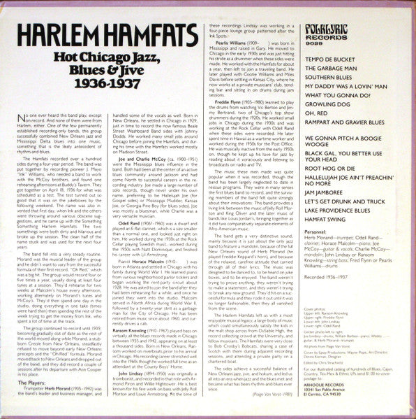 Harlem Hamfats – Hot Chicago Jazz, Blues & Jive 1936-1937, image 2