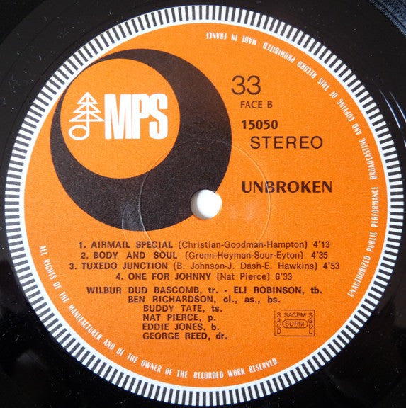 The Buddy Tate Celebrity Club Orchestra – Unbroken, image 3