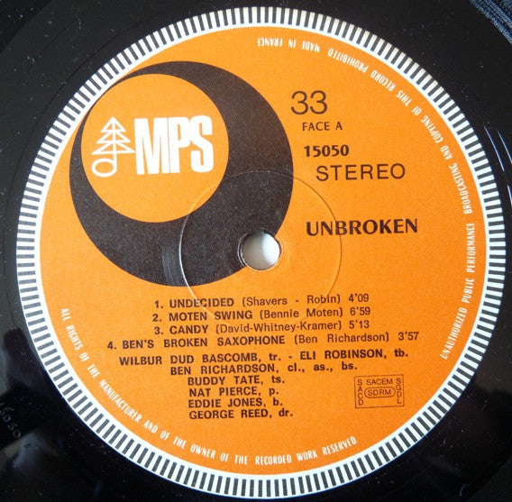 The Buddy Tate Celebrity Club Orchestra – Unbroken, image 4