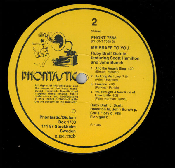 The Ruby Braff Quintet Featuring Scott Hamilton And John Bunch – Mr Braff To You, image 4