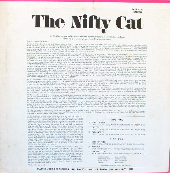 Roy Eldridge Sextet – The Nifty Cat, image 3