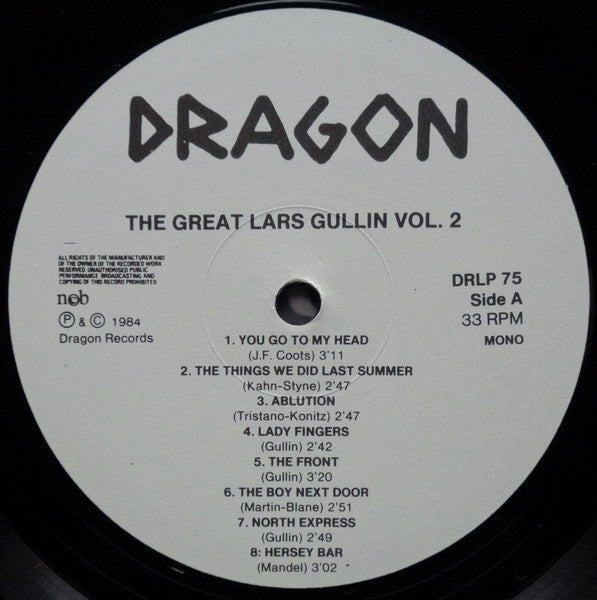 Lars Gullin – 1953 - Rare And Unissued Recordings, Vol. 2, image 3