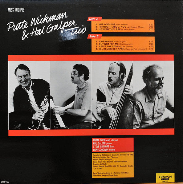 Putte Wickman & Hal Galper Trio – Miss Oidipus, image 2