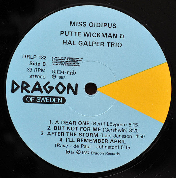 Putte Wickman & Hal Galper Trio – Miss Oidipus, image 4