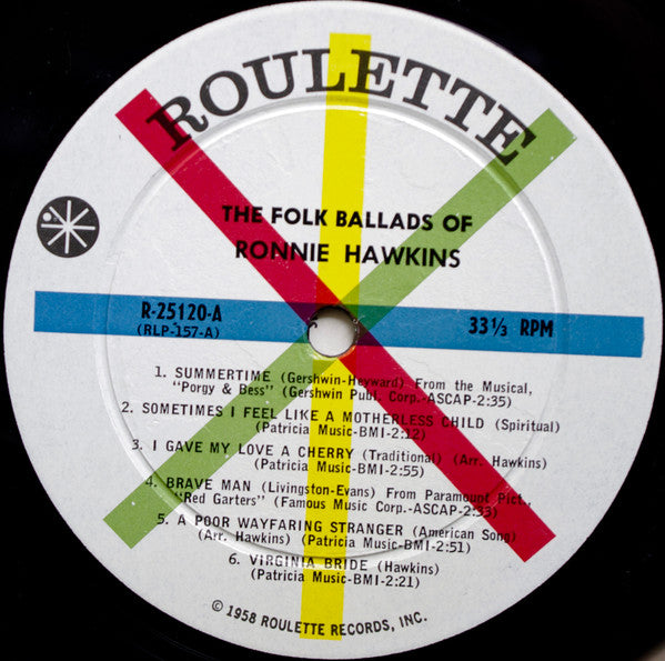 Ronnie Hawkins – The Folk Ballads Of Ronnie Hawkins, image 3