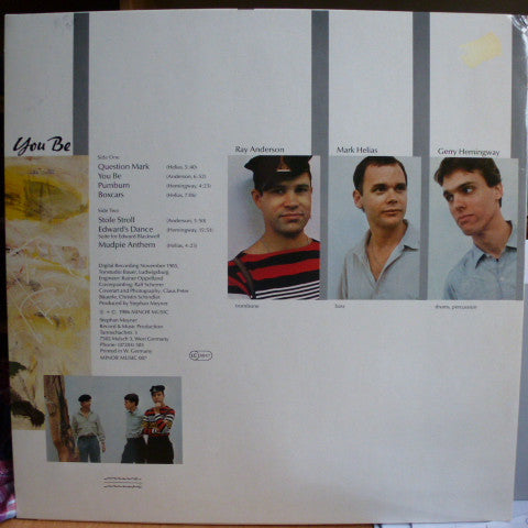 Ray Anderson - Mark Helias - Gerry Hemingway – You Be, image 3