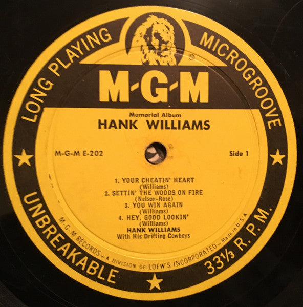 Hank Williams – Memorial Album, image 3