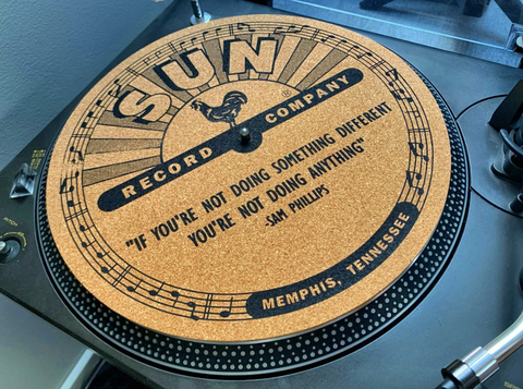 Vintage Sun Records Cork Slipmat